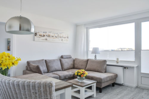 Wohnbereich im Appartement Seelöwe
