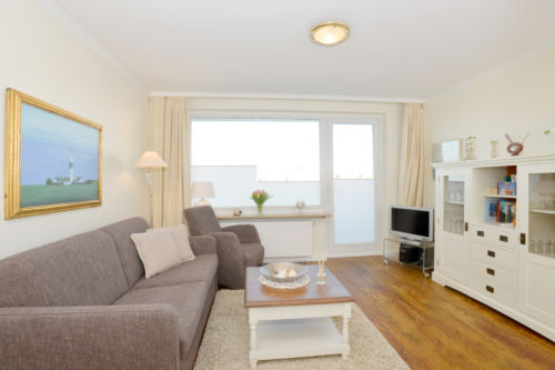 Der Wohnbereich im Appartement Seetern in Westerland auf Sylt