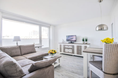 Wohnbereich im Appartement Seelöwe