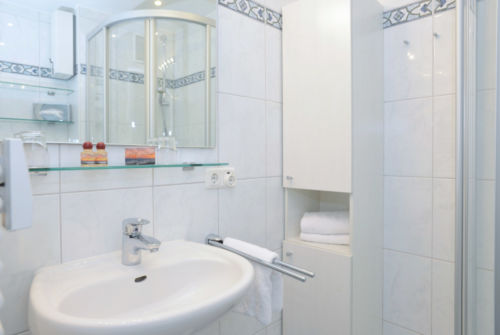 Das Bad im Appartement Seetern in Westerland auf Sylt