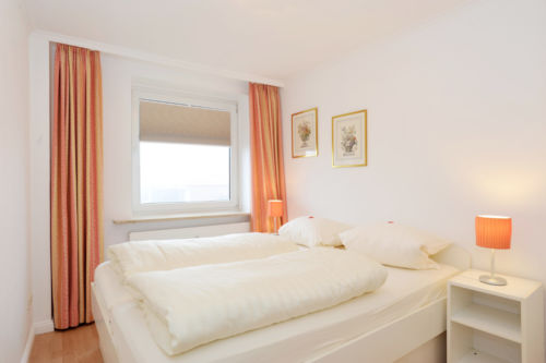 Der Schlafbereich im Appartement Seerose in Westerland auf Sylt