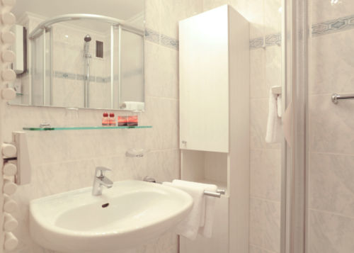 Das Bad im Appartement Seerose in Westerland auf Sylt